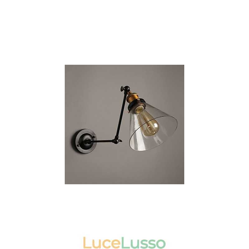 Lampada da parete doppia in stile retrò in stile loft rurale creativo in titanio