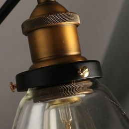 Lampada da parete doppia in stile retrò in stile loft rurale creativo in titanio