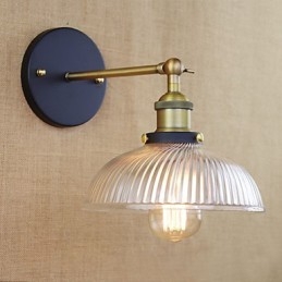 Lampada da parete decorativa in vetro popolare, stile retrò, creativo, stile country americano