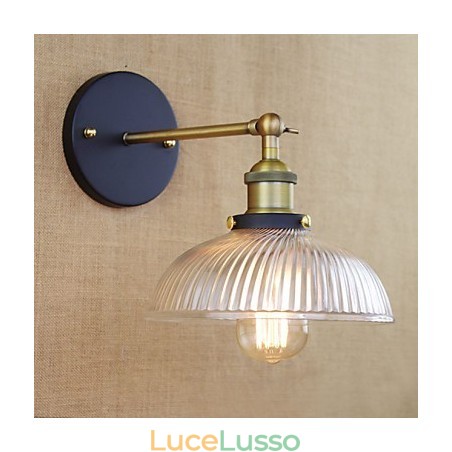 Lampada da parete decorativa in vetro popolare, stile retrò, creativo, stile country americano Lampada da parete decorativa in vetro popolare, stile retrò, creativo, stile country americano