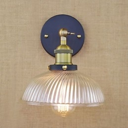 Lampada da parete decorativa in vetro popolare, stile retrò, creativo, stile country americano