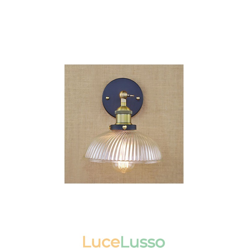 Lampada da parete decorativa in vetro popolare, stile retrò, creativo, stile country americano