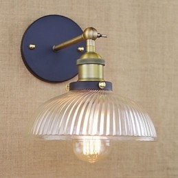 Lampada da parete decorativa in vetro popolare, stile retrò, creativo, stile country americano