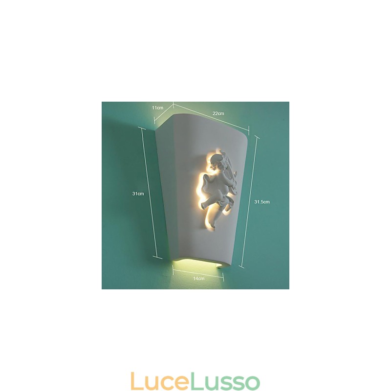 Lampada da parete creativa rurale creativa mediterranea Lampada da parete in stile europeo Cupido