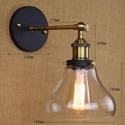 Applique decorativa da parete in stile country americano nostalgico industriale