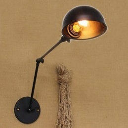 Applique decorativa da parete per sala da pranzo, comodino, minimalista, stile industriale, doppia personalità, braccio lungo