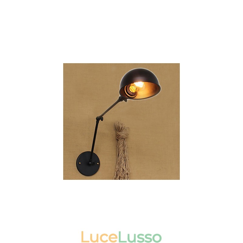 Applique decorativa da parete per sala da pranzo, comodino, minimalista, stile industriale, doppia personalità, braccio lungo