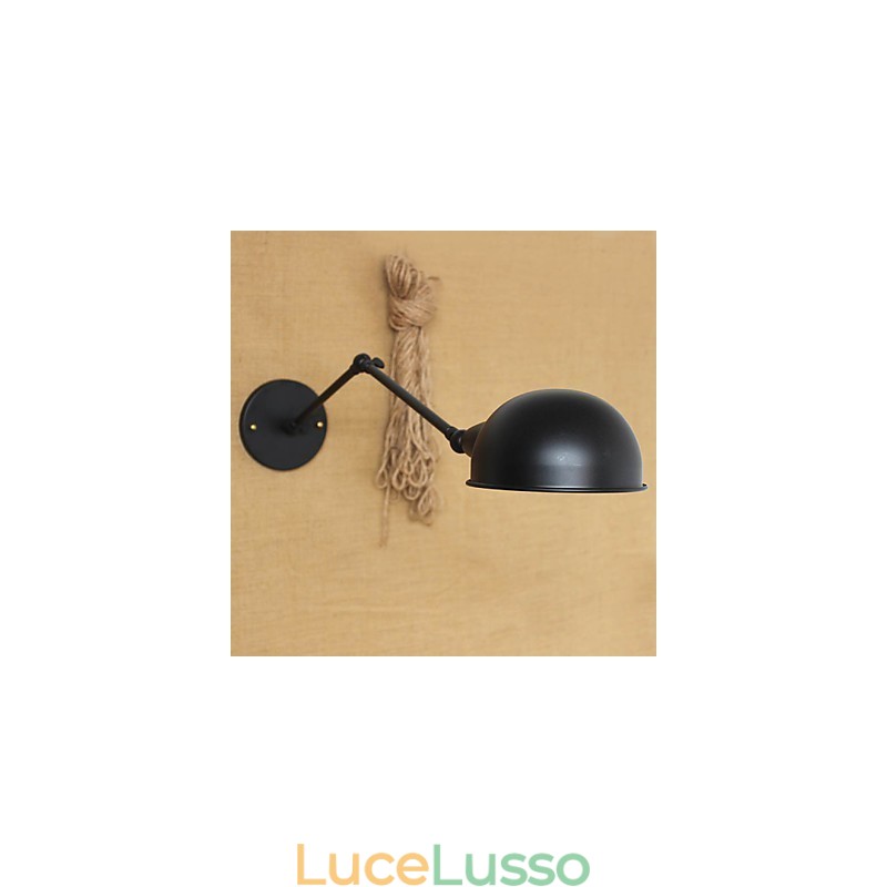 Applique decorativa da parete per sala da pranzo, comodino, minimalista, stile industriale, doppia personalità, braccio lungo