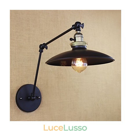 Lampada da parete a braccio lungo in ferro industriale minimalista americano con interruttore Lampada da parete a braccio lungo in ferro industriale minimalista americano con interruttore