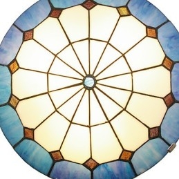 Lampada da soffitto calda in stile mediterraneo Lampada da 40 cm Diametro apparecchio di illuminazione