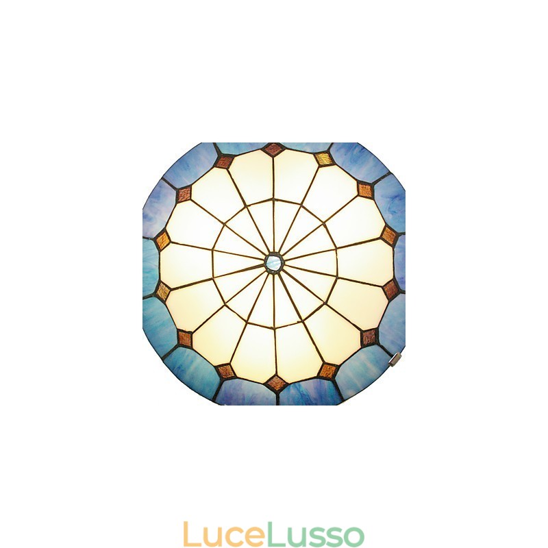 Lampada da soffitto calda in stile mediterraneo Lampada da 40 cm Diametro apparecchio di illuminazione