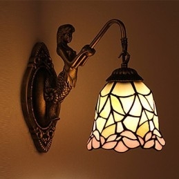 Lampada da parete in ferro battuto creativo rurale europeo contratto