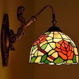 Lampada da parete in ferro battuto creativo rurale europeo contratto