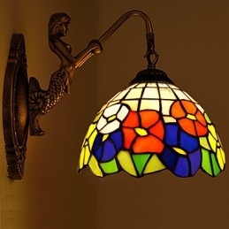 Lampada da parete in ferro battuto creativo rurale europeo contratto