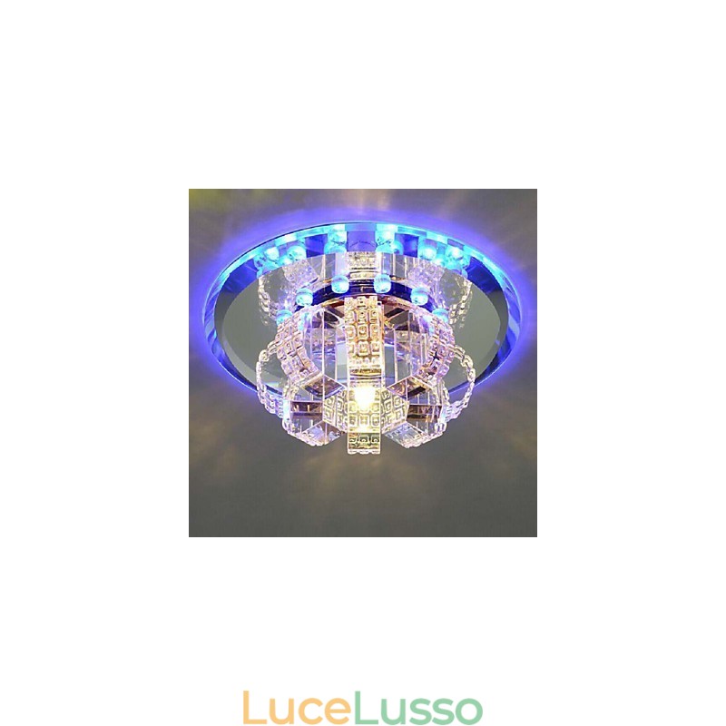 Lampada da soffitto in cristallo Faretto SMD 3W Lampada creativa Assorbe la luce della cupola