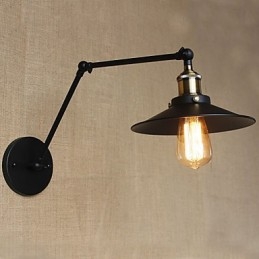 Creativo nostalgico retrò lungo braccio di tipo industriale pieghevole retrattile da parete