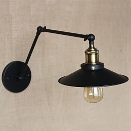 Creativo nostalgico retrò lungo braccio di tipo industriale pieghevole retrattile da parete