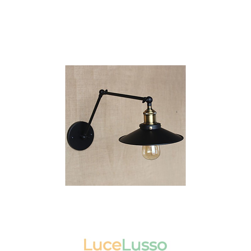 Creativo nostalgico retrò lungo braccio di tipo industriale pieghevole retrattile da parete