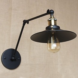 Creativo nostalgico retrò lungo braccio di tipo industriale pieghevole retrattile da parete