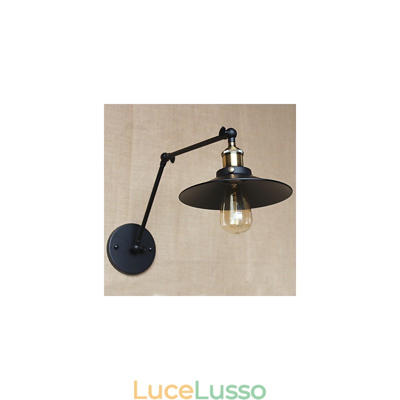 Creativo nostalgico retrò lungo braccio di tipo industriale pieghevole retrattile da parete