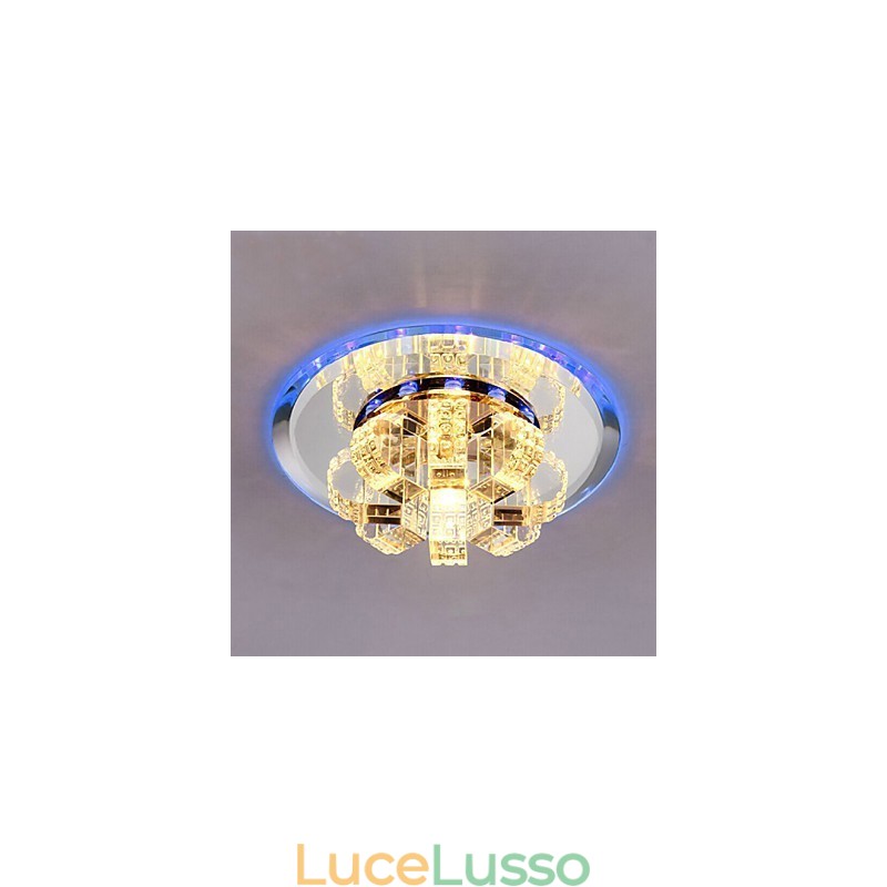 Lampada da soffitto in cristallo Faretto SMD 3W Lampada creativa Assorbe la luce della cupola