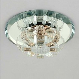 Lampada da soffitto in cristallo Faretto SMD 3W Lampada creativa Assorbe la luce della cupola