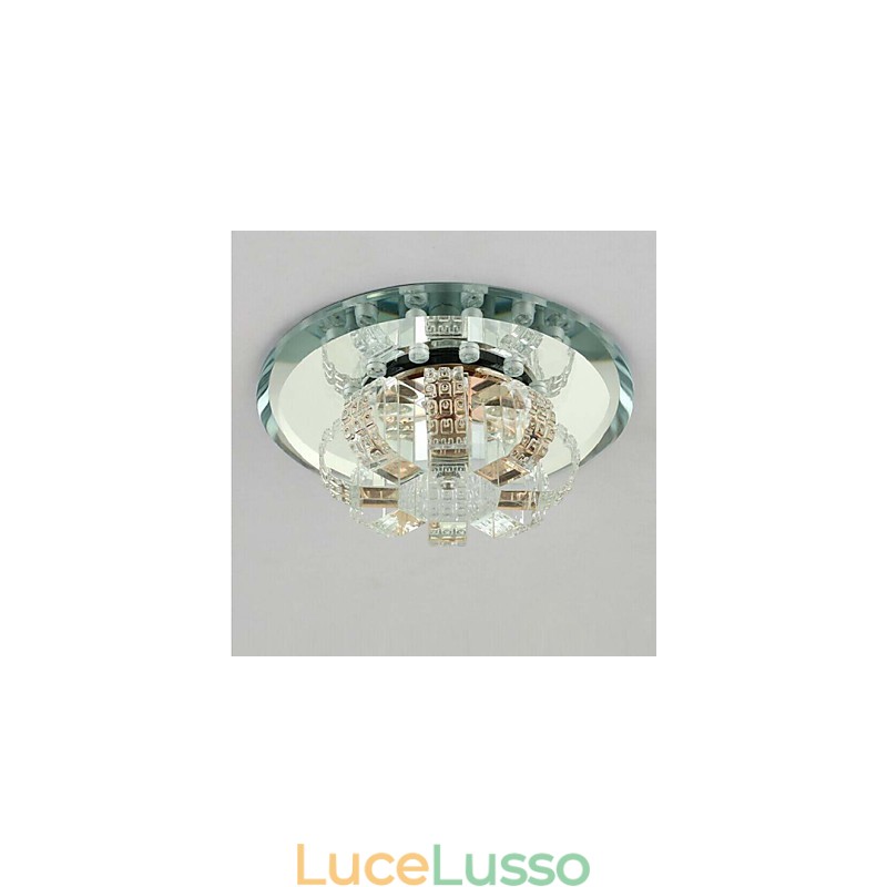 Lampada da soffitto in cristallo Faretto SMD 3W Lampada creativa Assorbe la luce della cupola