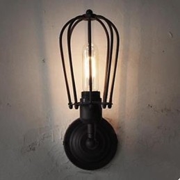 Lampada da parete retrò industriale Lampada da parete a pompelmo con testa singola per corridoio interno