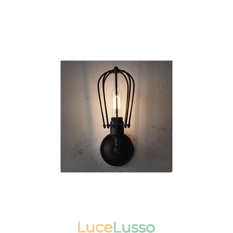 Lampada da parete retrò industriale Lampada da parete a pompelmo con testa singola per corridoio interno