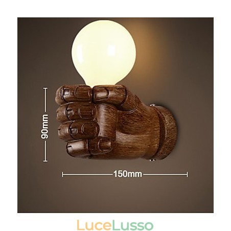 Lampada da parete europea a forma di pugno retrò creativo a destra Lampada da parete europea a forma di pugno retrò creativo a destra