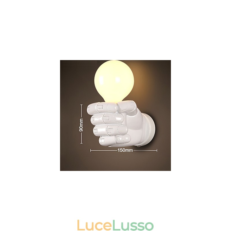 Lampada da parete europea a forma di pugno retrò creativo a destra