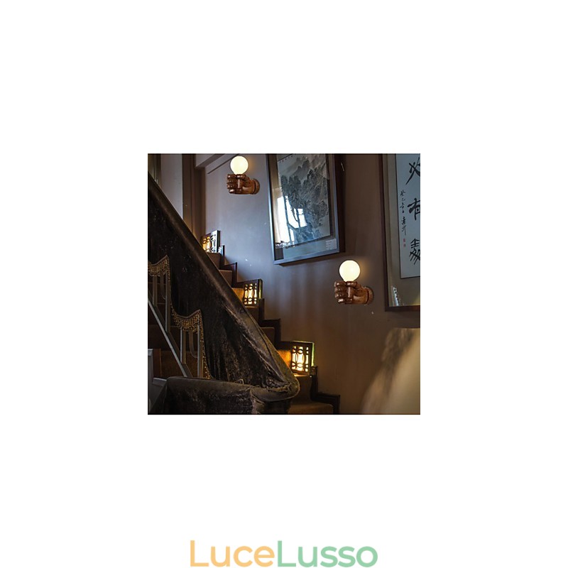 Lampada da parete europea a forma di pugno retrò creativo a destra