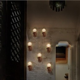 Lampada da parete creativa europea retrò a forma di pugno