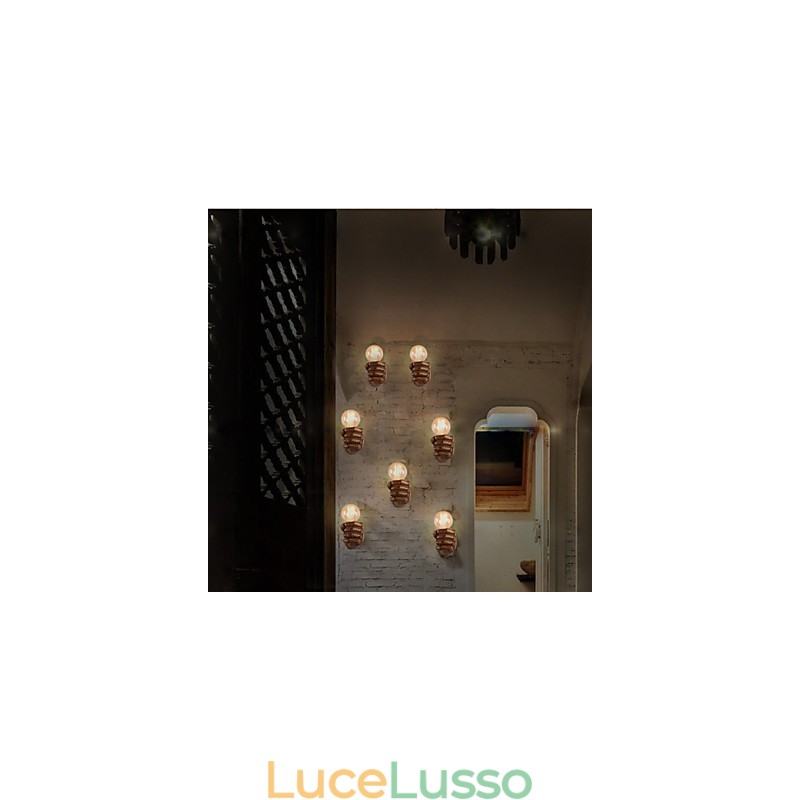 Lampada da parete creativa europea retrò a forma di pugno