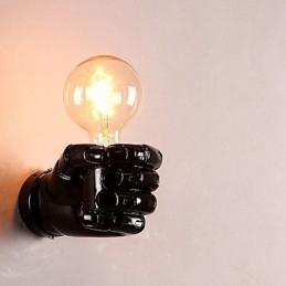 Lampada da parete creativa europea retrò a forma di pugno