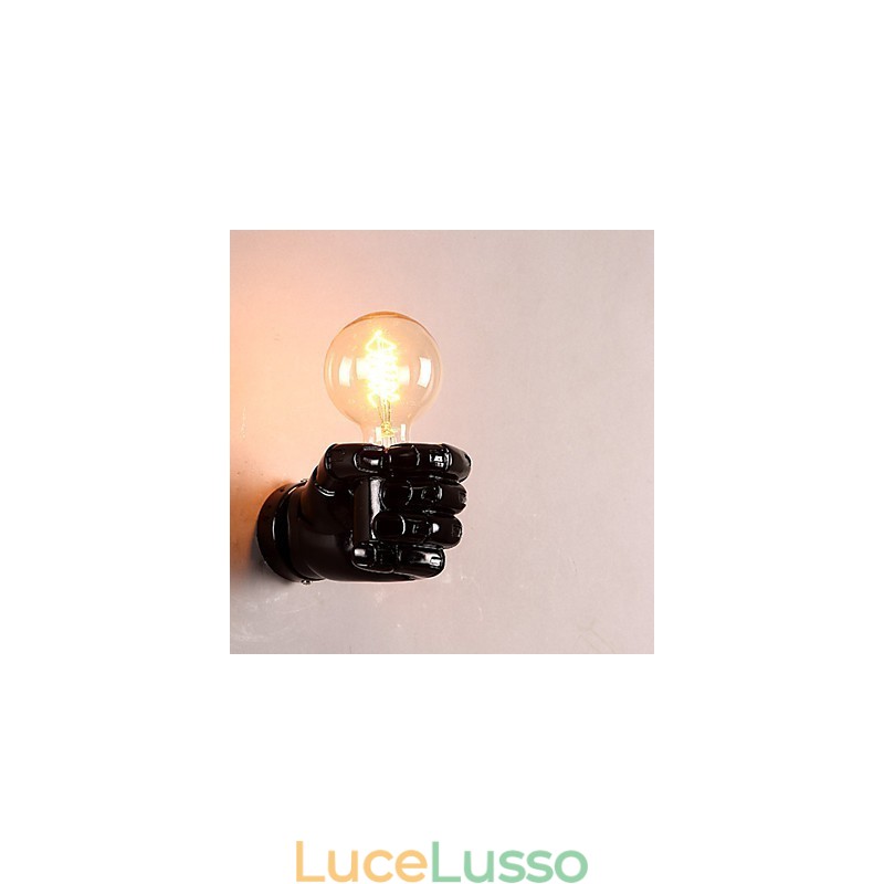 Lampada da parete creativa europea retrò a forma di pugno