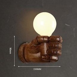 Lampada da parete creativa europea retrò a forma di pugno
