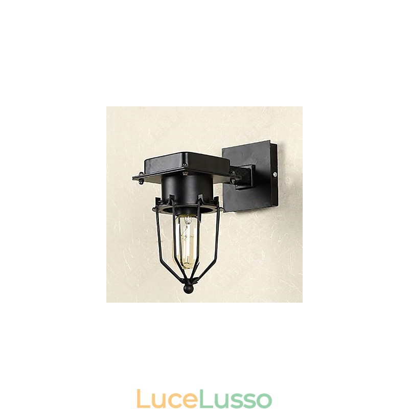 Lampada da parete a testa singola Loft Industrial Retro Wall
