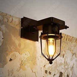 Lampada da parete a testa singola Loft Industrial Retro Wall