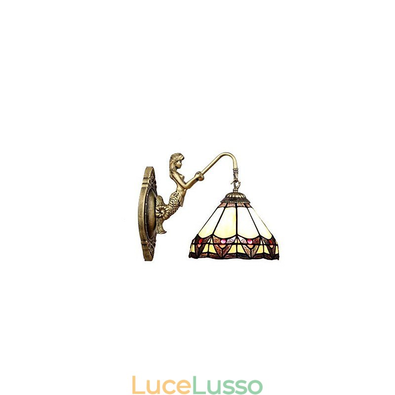 Lampada da parete in ferro battuto creativo rurale europeo contratto