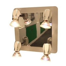 Moderne luci da parete cromate Luci da bagno con 4 luci