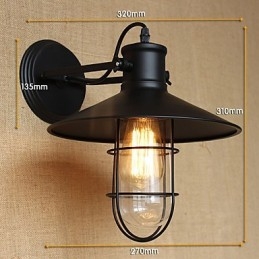 Decorazione del bar del corridoio in stile country americano della testata di un letto Lampada da parete