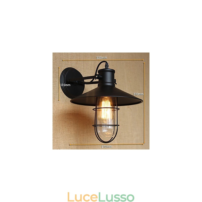 Decorazione del bar del corridoio in stile country americano della testata di un letto Lampada da parete
