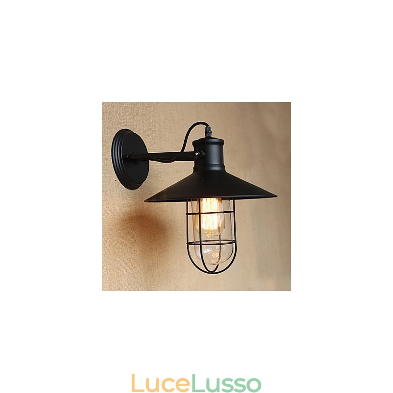 Decorazione del bar del corridoio in stile country americano della testata di un letto Lampada da parete