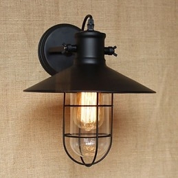 Decorazione del bar del corridoio in stile country americano della testata di un letto Lampada da parete