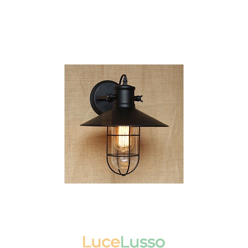 Decorazione del bar del corridoio in stile country americano della testata di un letto Lampada da parete