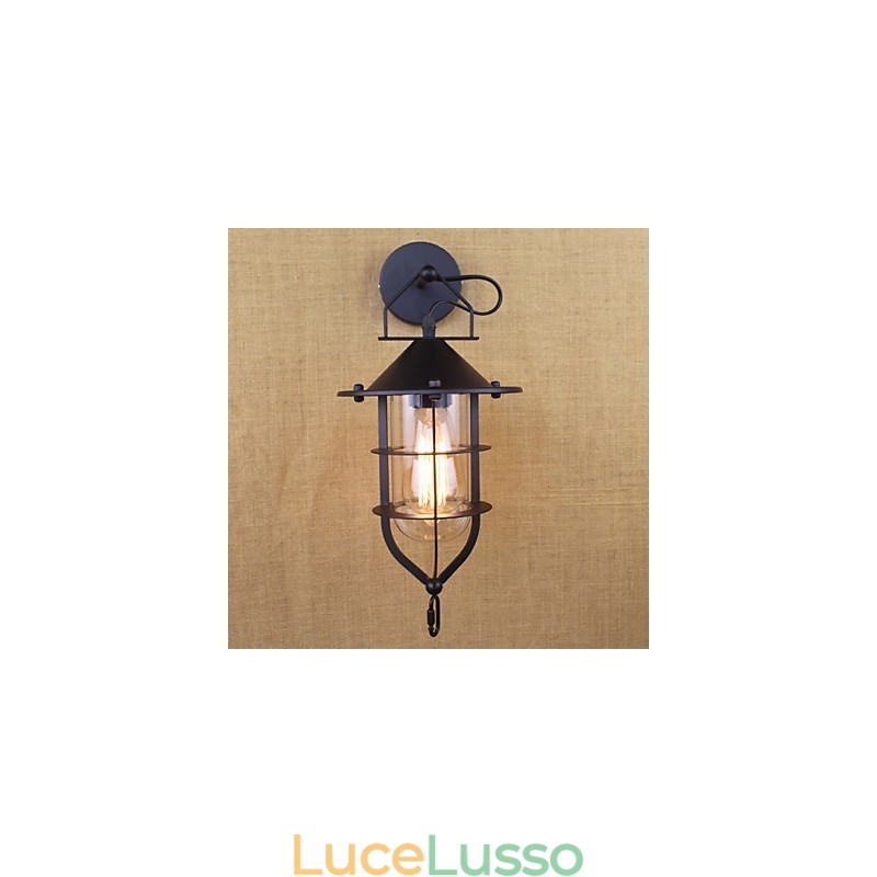 Applique decorativa da parete con scena di ristorante di negozio di abbigliamento retrò