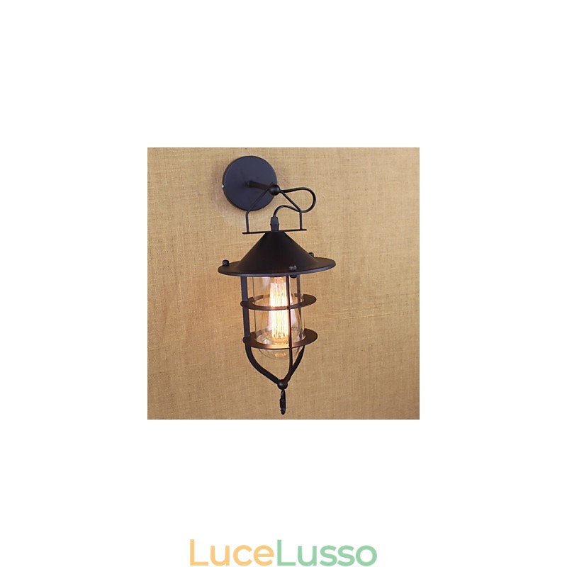 Applique decorativa da parete con scena di ristorante di negozio di abbigliamento retrò