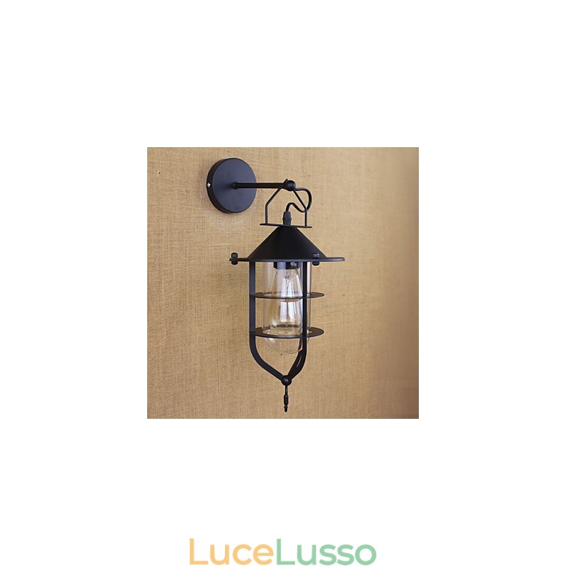 Applique decorativa da parete con scena di ristorante di negozio di abbigliamento retrò