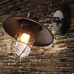 Lampada da parete a gabbia da magazzino in stile americano con personalità country